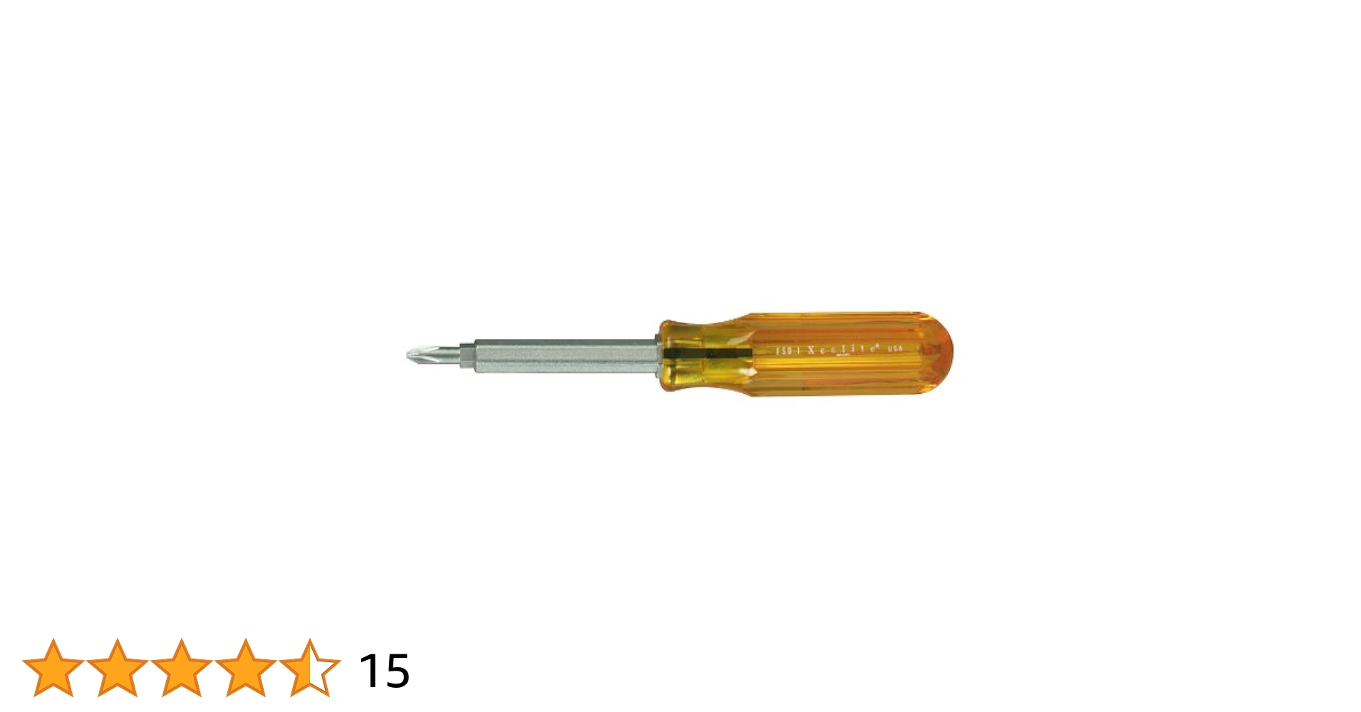 Amazon.com: Xcelite FSD1 多位四合一十字/開槽螺絲刀,#1/#2 頭